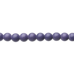 mid purple glass 8mm beads