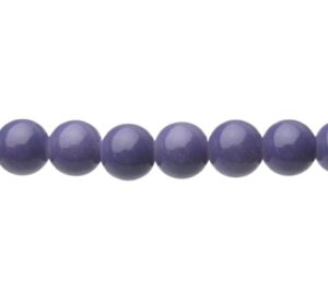 mid purple glass 8mm beads