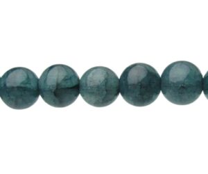 ocean blue crackle 10mm bead