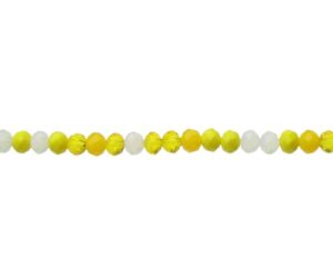 yellow crystal beads mix