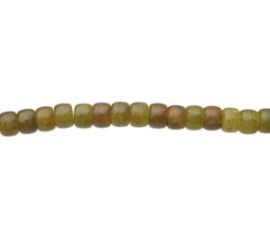 olive crackle glass beads 8mm