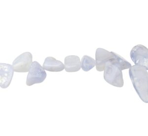 blue lace agate top drilled nugget beads