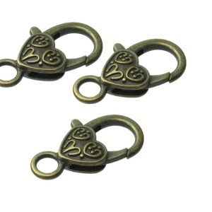 bronze large fancy lobster clasp