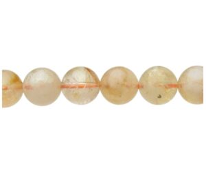 natural citrine crystals 8mm round beads