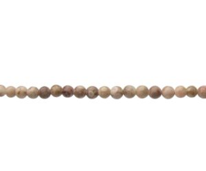 fossilised coral jasper beads 4mm round