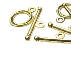 gold swirl toggle clasp