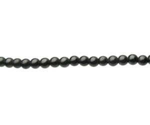 hematite 4mm round beads