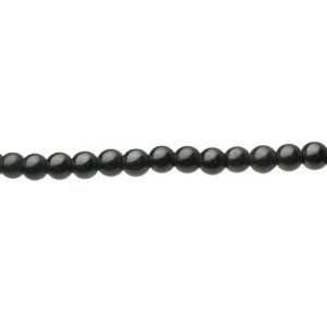 hematite 4mm round beads