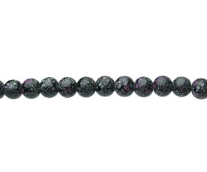 purple glass beads 8mm