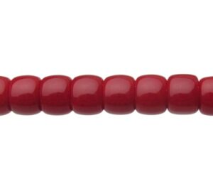 solid red wheel glass beads