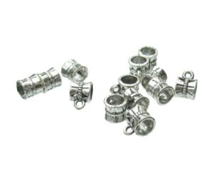 silver bail beads