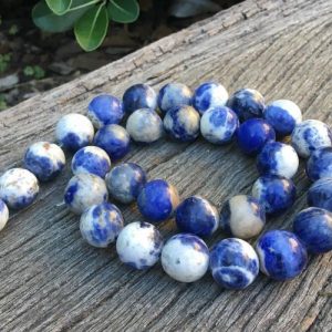 sodalite 12mm round gemstone beads