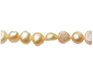 peach nugget freshwater pearls