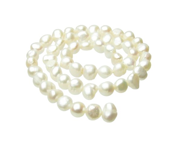 White Nugget Freshwater Pearls 6-7mm [strand] - My Beads