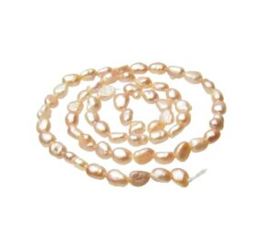 peach small nugget freshwater pearls