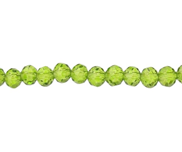 green crystal rondelle beads 3x4mm