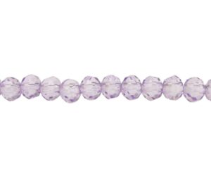 crystal beads lilac 3x4mm