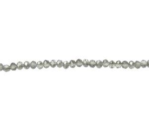 antique grey crystal rondelle beads 2x3mm