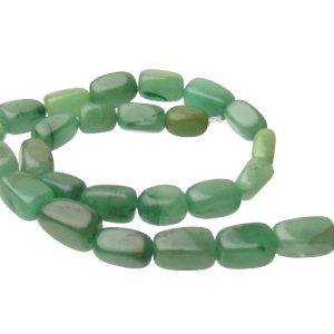 green aventurine gemstone nugget beads