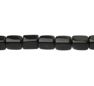 black onyx nugget gemstone beads