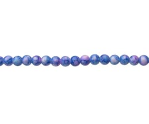 pink blue marble glass beads