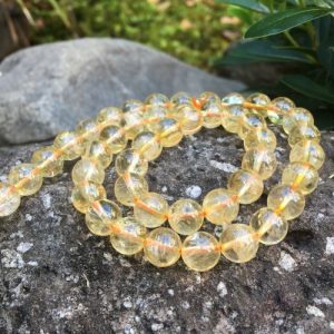 citrine 8mm round gemstone beads