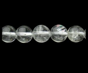 clear quartz gemstone round beads 8mm natural crystals