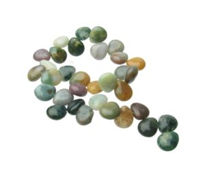 fancy jasper teardrop gemstone beads