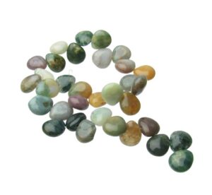 fancy jasper teardrop gemstone beads