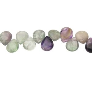 fluorite teardrop gemstone beads