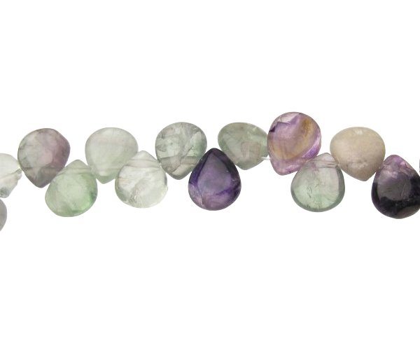 fluorite teardrop gemstone beads
