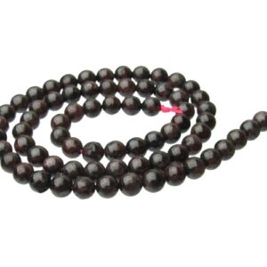 garnet round gemstone beads 6mm
