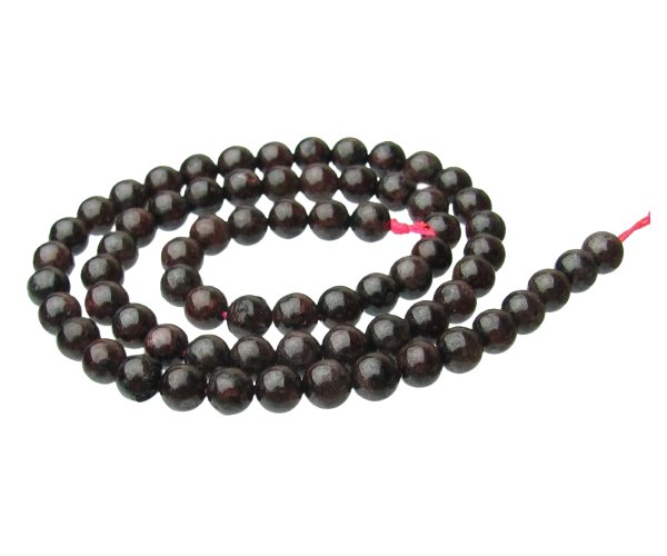 garnet round gemstone beads 6mm