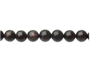 garnet round gemstone beads 6mm
