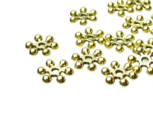 gold daisy spacers 10mm