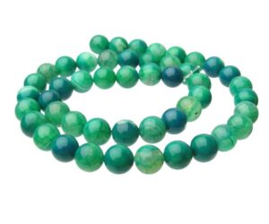 green agate gemstone round beads 8mm