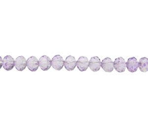 lilac purple crystal rondelle beads