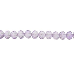 lilac purple crystal rondelle beads