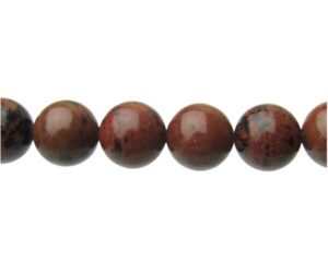 mahogany obsidian 10mm round beads