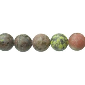 pink lepidolite 8mm round gemstone beads