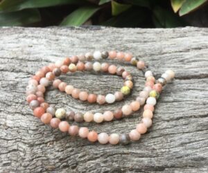 pink lepidolite 4mm round beads