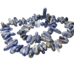 sodalite top drilled nugget gemstone beads