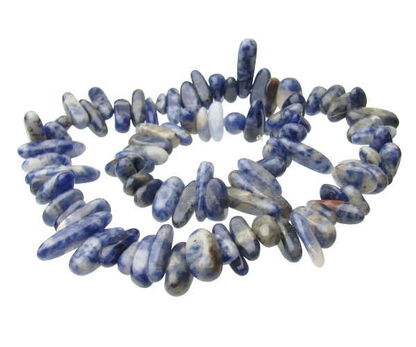 sodalite top drilled nugget gemstone beads