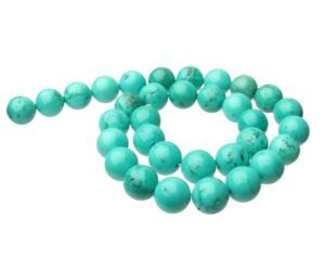 12mm natural turquoise round beads