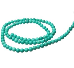 natural turquoise 4mm round gemstone beads