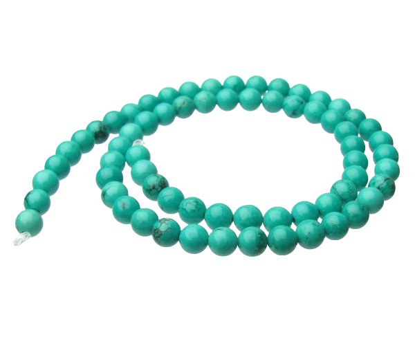 sinkiang turquoise round beads 6mm