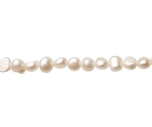 white freshwater pearls nugget