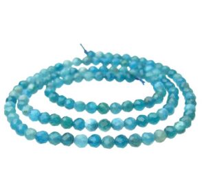 apatite 3mm faceted gemstone beads