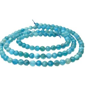 apatite 3mm faceted gemstone beads