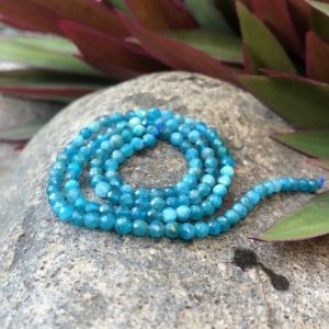 apatite 3mm faceted gemstone beads
